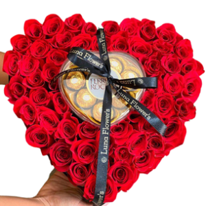 Abril Box 48 Rosas + Chocolates