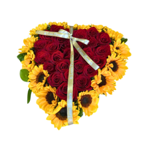 Abril Box 24 Rosas + 12 Girasoles