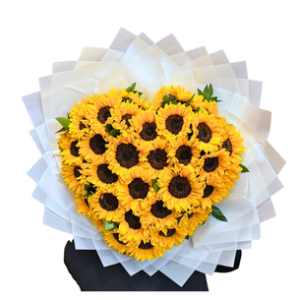 Bouquet Heart Girasoles
