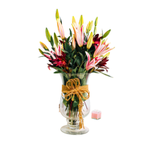 Jarrón de Cristal Mix + Florero