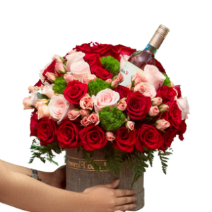 Selene Box 40/45 Rosas + Vino